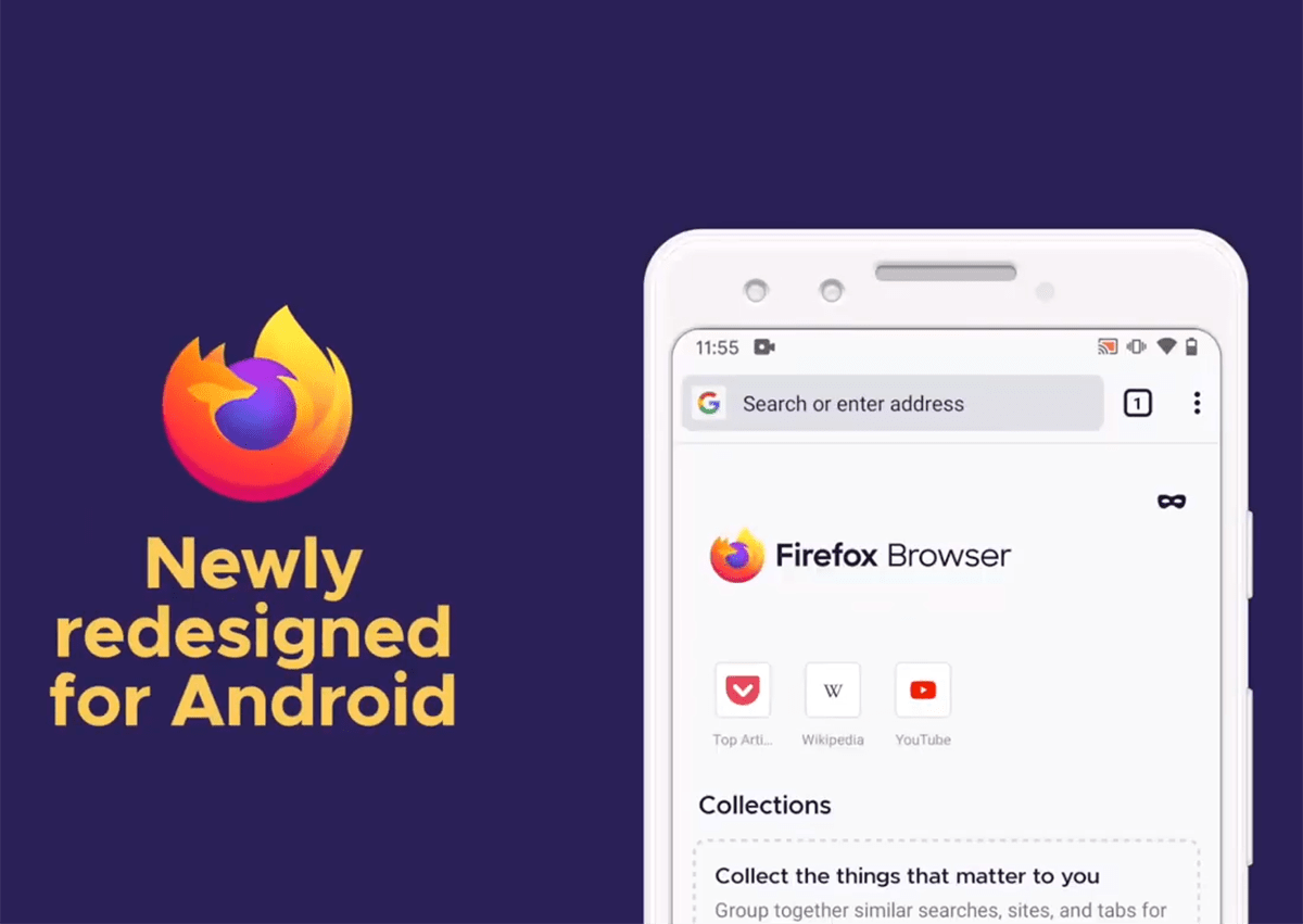 Firefox для Android после очередного обновления стал еще больше похож на настольную версию