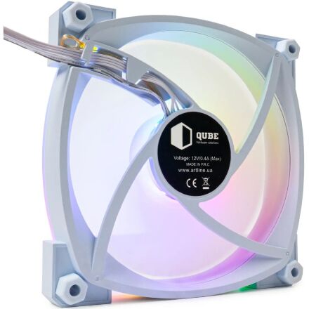 Кулер для корпуса Qube M55-1 White