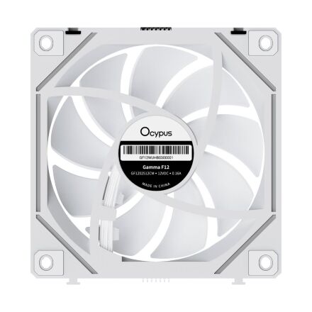 Кулер для корпуса OCYPUS GAMMA F12 UNI WH ARG (GAMMA-F12-WH3AM00U-GL)