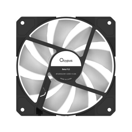 Кулер для корпуса OCYPUS BETA F12 BK ARGB (BETA-F12-BK1AM00X-GL)