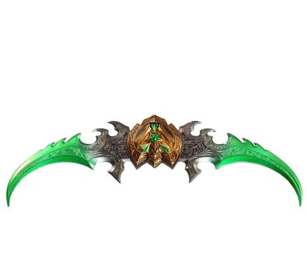 Іграшка World of Warcraft Warglaive Of Azzinoth Клинки Аззинота метал 21 см.