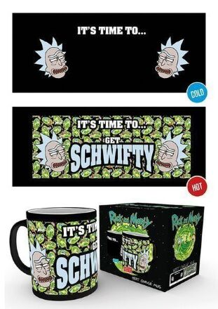 Чашка хамелеон GB eye Rick and Morty Heat Change Mug Get Schwifty Рик и Морти 320 мл
