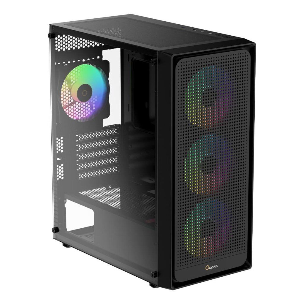 Корпус для ПК OCYPUS GAMMA C50 BK ARGB (GAMMA-C50-BKG400XX-GL)