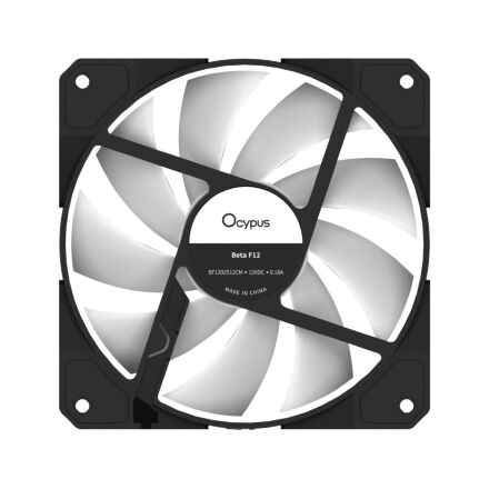 Кулер для корпуса OCYPUS BETA F12 BK ARGB REVERSE BLADE (BETA-F12-BK1AM01X-GL)