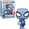 Фигурка Funko Marvel Spiderman Blue Фанко Человек паук с розой (Collector Corps Exclusive) 1355