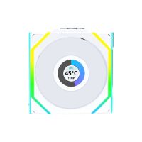 Кулер для корпуса Lian Li Uni Fan SL WIRELESS LCD Reverse, 120-1 (G99.12RSLLCD1W1W.00)