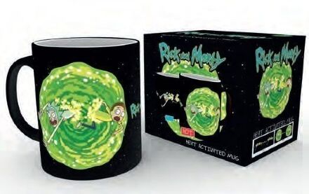 Кружка хамелеон теплочувствительная Rick and Morty Heat Change Mug 320 мл Portal