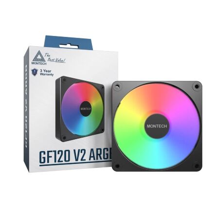 Кулер для корпуса MONTECH GF120 V2 ARGB PWM (B)