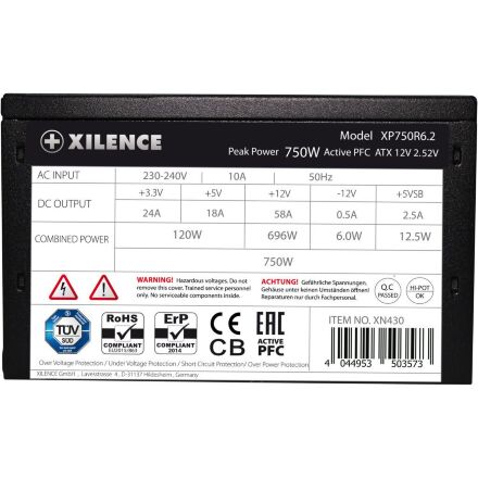 Блок питания Xilence 750W (XP750R6.2 BULK)