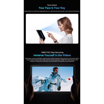 Планшет Oscal Pad 100 12.0" 6/256GB 4G (LTE) Sky Blue (6931548326335)