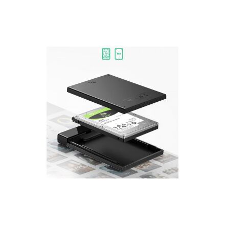 Карман внешний Ugreen USB 3.1 to 2.5" HDD/SSD US221 black (50743)