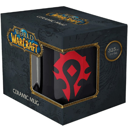 Чашка Blizzard WORLD OF WARCRAFT Horde Чорна кружка Орда 325 мл