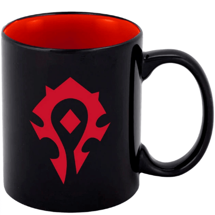 Чашка Blizzard WORLD OF WARCRAFT Horde Чорна кружка Орда 325 мл