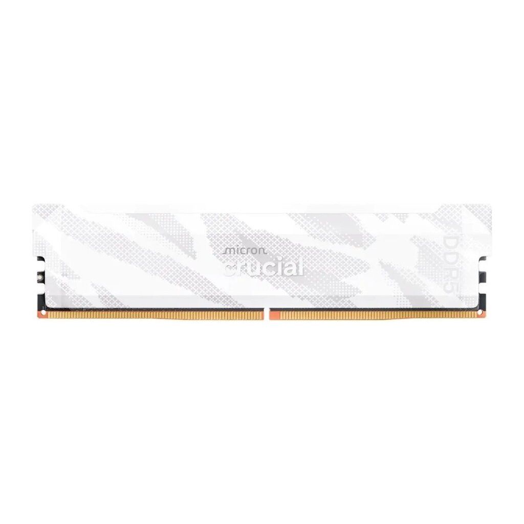 Модуль памяти для компьютера DDR5 16GB 6400 MHz Pro White Micron (CP16G64C32U5W)