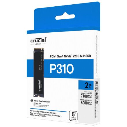 Накопитель SSD M.2 2280 1TB P310 Micron (CT1000P310SSD8)