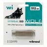 Накопитель SSD USB 3.2 512GB Wolf Wibrand (WIEXSSD/WO512GB)