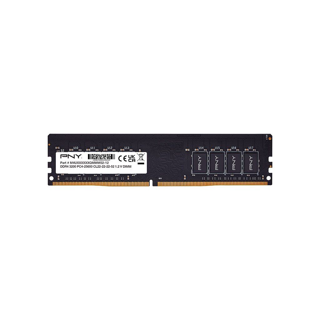 Модуль памяти для компьютера DDR4 16GB 3200 MHz Bulk PNY (MD16GSD43200-SI / M4U16S682QMMM52-12)