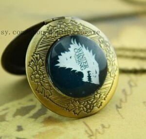 Медальйон Game of Thrones Stark Wolf # 2 (White)