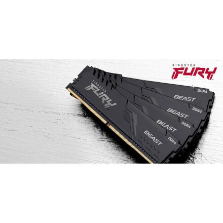 Модуль памяти для компьютера DDR4 64GB (2x32GB) 3600 MHz Fury Beast Black Kingston Fury (ex.HyperX) (KF436C18BBK2/64)