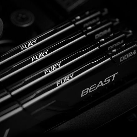 Модуль памяти для компьютера DDR4 64GB (2x32GB) 3600 MHz Fury Beast Black Kingston Fury (ex.HyperX) (KF436C18BBK2/64)