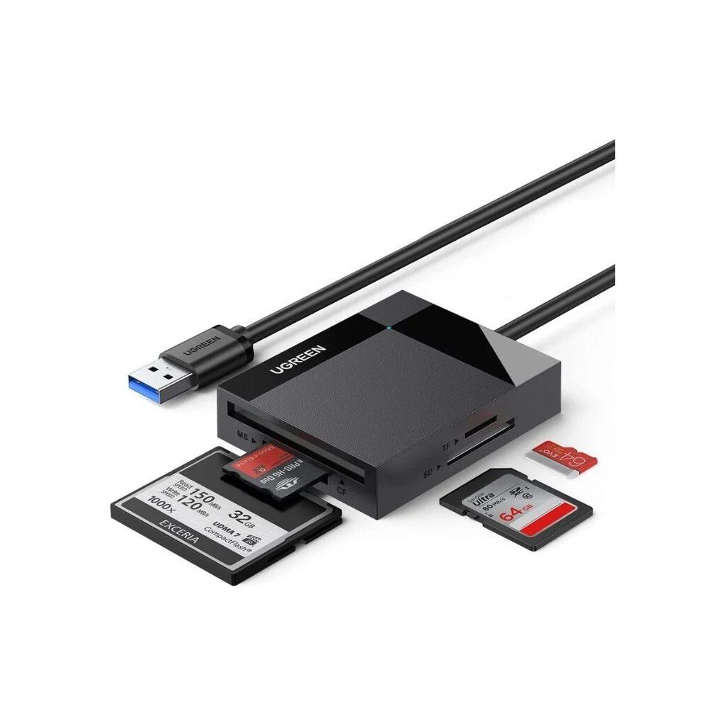 Считыватель флеш-карт USB 3.0 All-in-One 0.5m Card Reader Ugreen (30333)