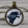 Брелок Game of Thrones Stark Wolf (метал + скло)