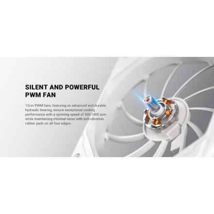 Система жидкостного охлаждения ID-Cooling FX240 Pro White