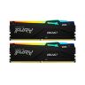 Модуль памяти для компьютера DDR5 64GB (2x32GB) 5600 MHz Beast RGB Kingston Fury (ex.HyperX) (KF556C36BBEAK2-64)