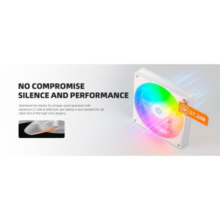 Кулер для корпуса ID-Cooling AS-120-ARGB-W TRIO