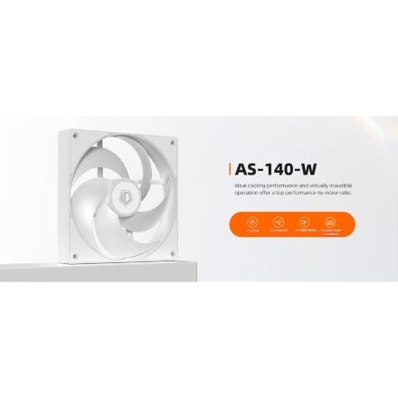 Кулер для корпуса ID-Cooling Вентилятор ID-Cooling AS-140-W White (AS-140-W)