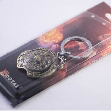 Брелок Dota 2 shield Дота 2 (колір сірий)