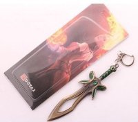 Брелок DOTA 2 Butterfly Sword Дота 2 меч метал колір бронза 6 см.