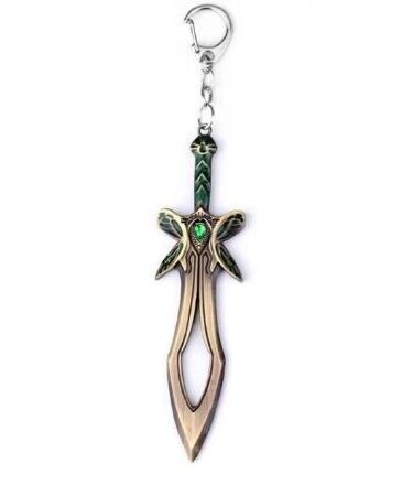 Брелок DOTA 2 Butterfly Sword Дота 2 меч метал колір бронза 6 см.
