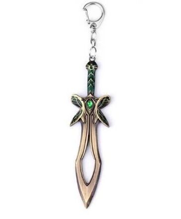 Брелок DOTA 2 Butterfly Sword Дота 2 меч метал колір бронза 6 см.