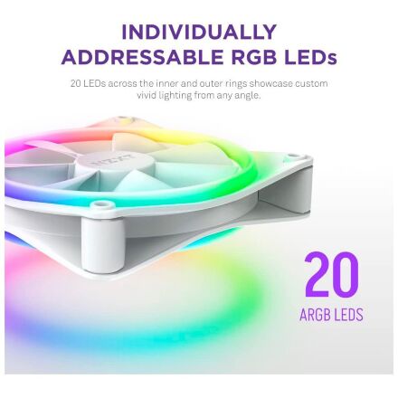 Кулер для корпуса NZXT F140RGB Duo (RF-D14DF-W1)