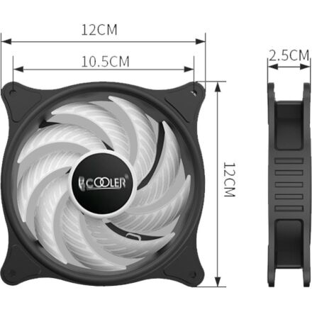 Кулер для корпуса PcCooler FX-120-3