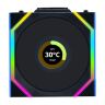 Кулер для корпуса Lian Li UNI Fan SL WIRELESS LCD 120-1, Black (G99.12SLLCD1W1B.00)