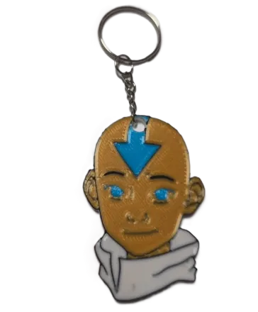 Брелок Avatar: The Last Airbender Aang Аватар на Аанг Keychain ABS пластик 4 см.