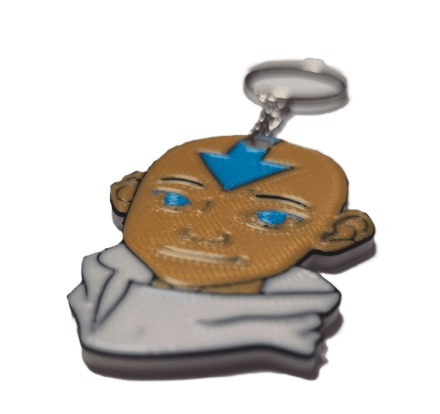 Брелок Avatar: The Last Airbender Aang Аватар на Аанг Keychain ABS пластик 4 см.