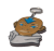 Брелок Avatar: The Last Airbender Aang Аватар на Аанг Keychain ABS пластик 4 см.