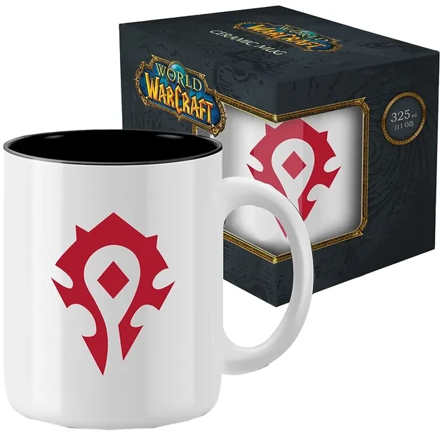 Чашка Blizzard WORLD OF WARCRAFT Horde Біла кружка Орда 325 мл