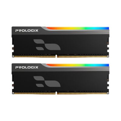 Модуль памяти для компьютера DDR4 32GB (2x16GB) 3600 MHz Onyx Black RGB Prologix (PRO32GB3600YBR4K)