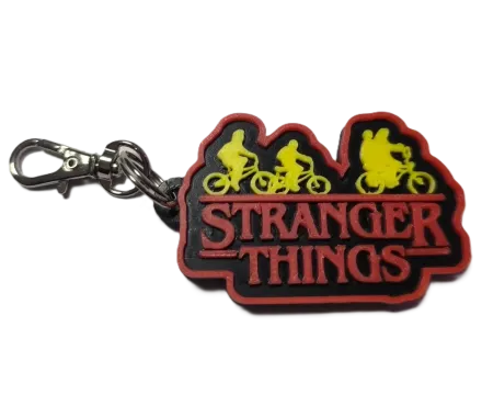 Брелок Stranger Things Дуже дивні справи Logo Keychain ABS пластик 4 см.