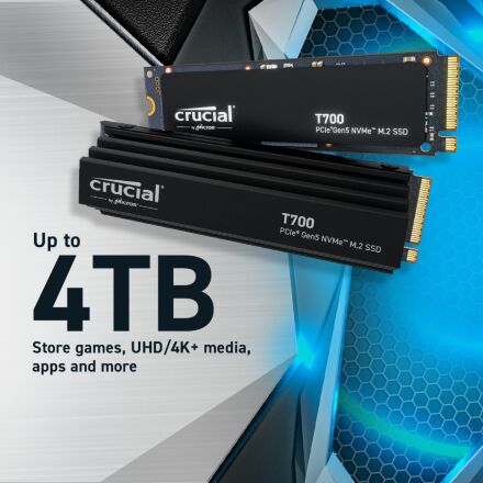 Накопитель SSD M.2 2280 4TB T700 Micron (CT4000T700SSD3)
