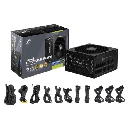 Блок питания MSI 1000W MAG A1000GLS PCIE5 (MAG A1000GLS PCIE5)