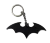 Брелок Batman Logo Keychain ABS пластик Бетмен Логотип чорний 8 см.