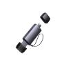 Считыватель флеш-карт Baseus USB-A + USB-C to SD/TF gray (WKQX060113)
