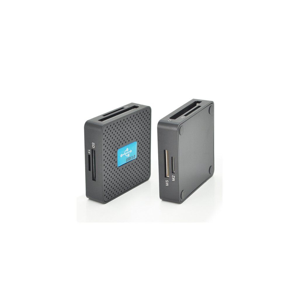 Считыватель флеш-карт Voltronic USB 3.0 to SD/MMC/MS/TF/M2 black (HDH-939B/08624)