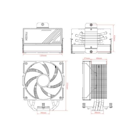 Кулер для процессора ID-Cooling Frozn A410 ARGB White (FROZN A410 ARGB White)