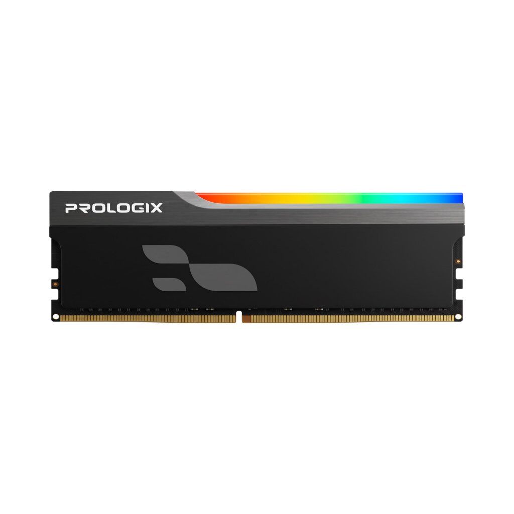 Модуль памяти для компьютера DDR5 16GB 5600 MHz Onyx Black RGB Prologix (PRO16GB5600YBR5)